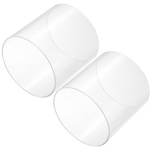 Unique Bargains Lamp Lantern Water Cooling System Acrylic Round Pipes Clear 2 Pcs 6" - 1 of 4