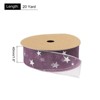Unique Bargains Gift Wrapping Wide Star Sheer Wired Sparkly Chiffon Ribbon 1 Pc - 2 of 4