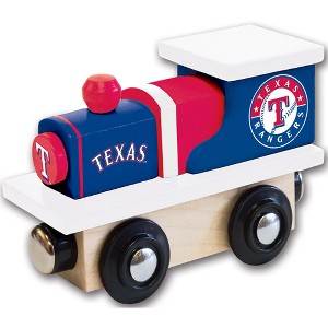MasterPieces Officially Licensed MLB Texas Rangers Wooden Toy Train Engine For Kids - 1 of 4