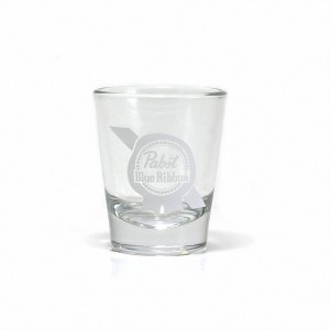 Adult Pabst Blue Ribbon White Logo Shot Glass - 1 of 1