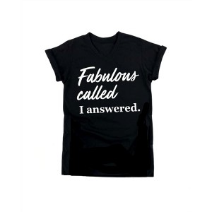 Women's Wo's Fabulous Called Graphic Tee Shirt - She Shed - 1 of 1