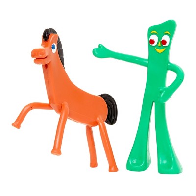 NJ Croce Gumby and Pokey 6" Bendy Pair