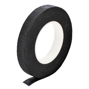 Unique Bargains 1/2-inch Wide 30 Yard Floral Tape Flower Adhesives Floral Arrangement Kits Black 1 Roll - 1 of 3