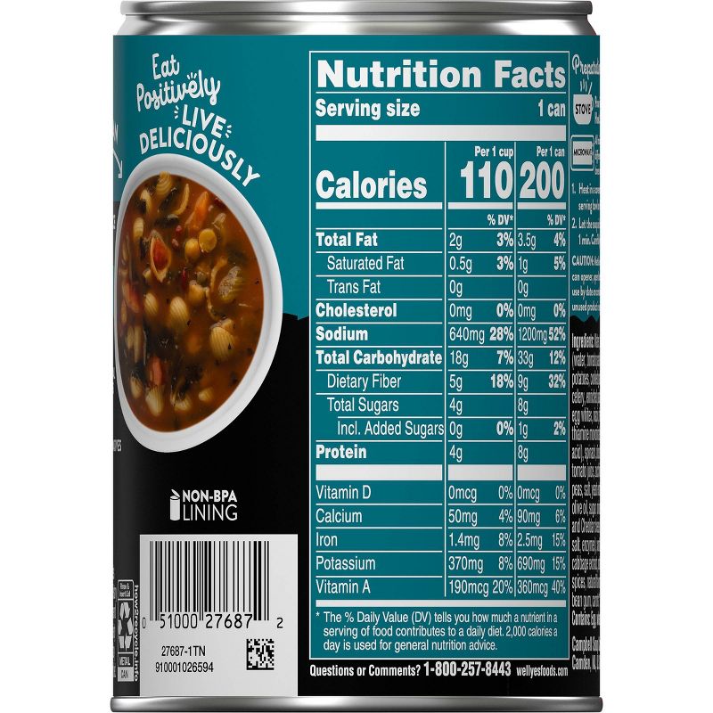 Campbell&#39;s Well Yes! Minestrone Soup -16.1oz, 5 of 7