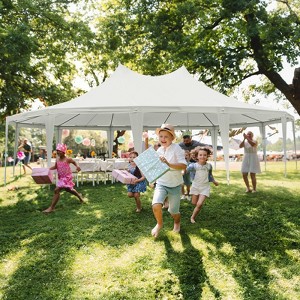 EROMMY 29.5 Ft. W × 23.5 Ft. D Metal Party Tent - 1 of 4