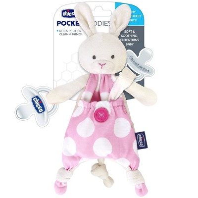 Chicco Pocket Buddies Pacifier Holder - Pink