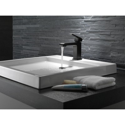 Sleek Modern Stainless Steel Single Hole Bathroom Faucet