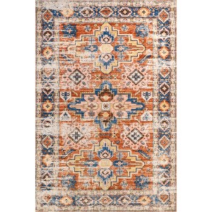 Nuloom Annica Multi Medallion Pet Friendly Machine Washable Area Rug - 1 of 4