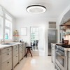 Airsurfer 19-inch 5-Blade Modern Smart RGB Flush Mount Ceiling Fan with Dimmable Light - 2 of 4