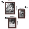 Americanflat Set of 10 Picture Frames with Shatter-Resistant Glass - Gallery Wall Frame Set with Two 8x10 Frames - Signature Collection - Mahogany - 2 of 4