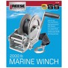 Reese 7017000 20 Foot Hook Strap Zinc Plated Carbon Steel Marine Ratchet Winch - 2 of 4