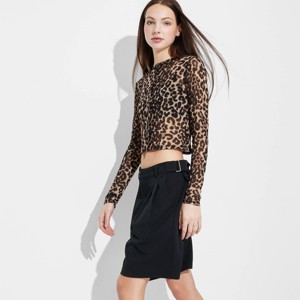 Women's Low-Rise Tailored Longline Shorts - Wild Fable™ - 1 of 3