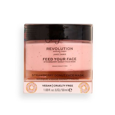 Makeup Revolution Skincare Jake Jamie Strawberry Donut Mask - 1.69 fl oz