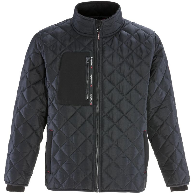 RefrigiWear Men's Insulated Diamond Quilted Jacket with Fleece Lined Collar, 1 of 8