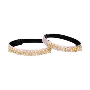 Allegra K Women's Detachable Elastic Rhinestones Heels Shoe Strap Band - 1 of 4