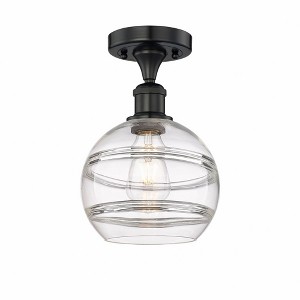 Rochester - 1 Light Semi-Flush Mount In Industrial Style-10 Inches Tall and 8 Inches Wide - 1 of 1
