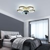 YIYIBYUS 20In Integrated LED Indoor Gold Flush Mount Flower Shape Ceiling Fan with Light - 3 of 4