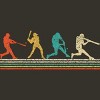 Junior's Design By Humans Vintage Distressed Baseball Swing By LuckyCharm99 T-Shirt - 2 of 2