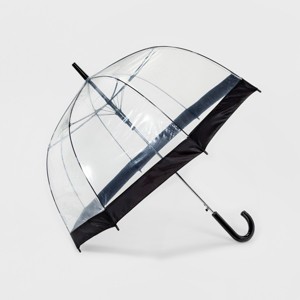 ShedRain Bubble Umbrella - Clear Black Border, Women
