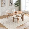 NicBex Mid Century Modern Wood Dining Chairs Set of 2 with Upholstered Seat,Farmhouse Accent Chairs for Dining Room,Kitchen,Office - 3 of 4