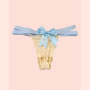 Milanblocks Coquette Bow-Accent Thong - 1 of 4