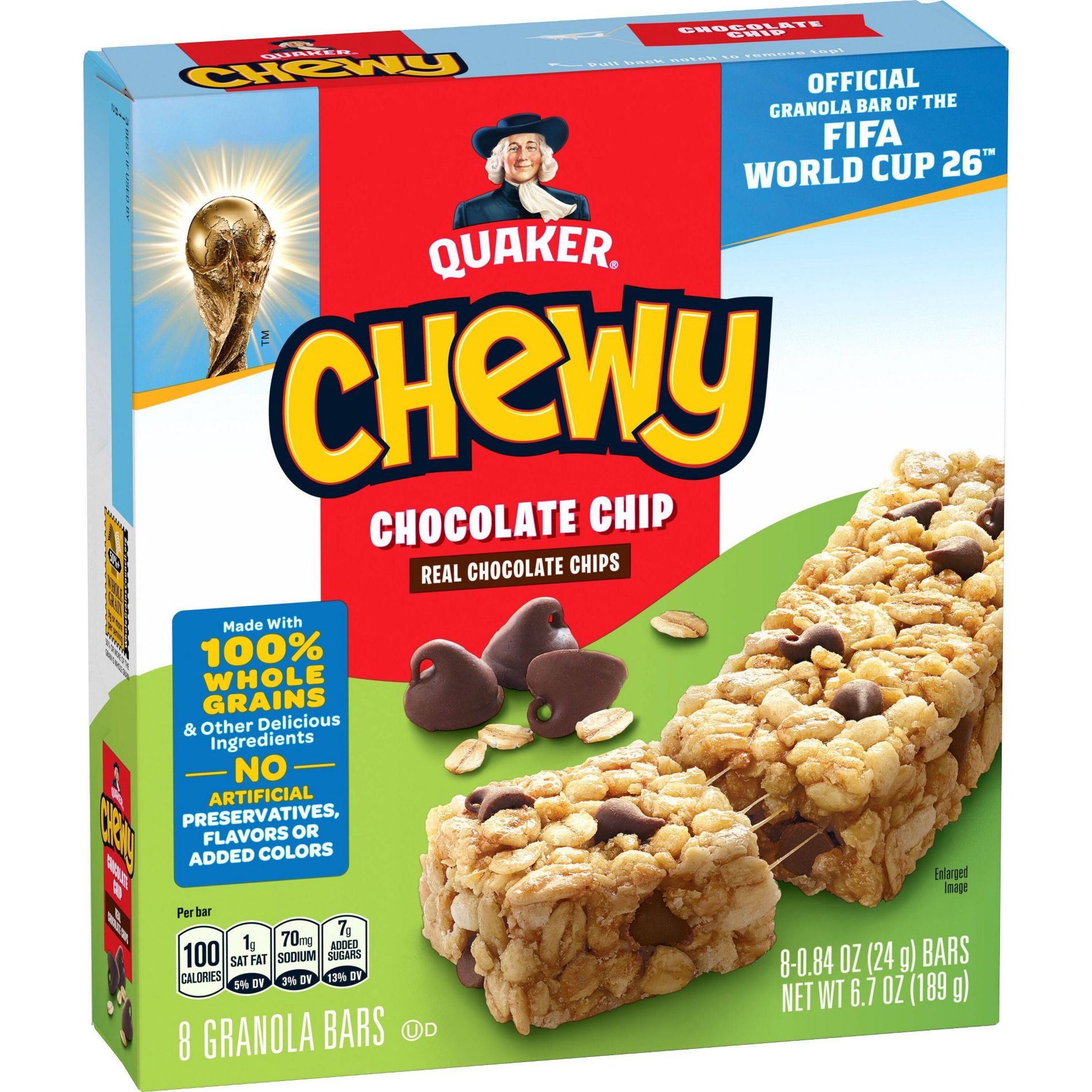 Quaker Chewy Chocolate Chip Granola Bars - 6.7oz/8ct