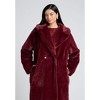 ELOQUII Women's Plus Size Faux Fur Long Coat - image 4 of 4