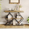 GustoWave Industrial 3-Tier Console Table with Metal Frame, Sofa Table with Storage Shelf for Entryway, Hallway, or Living Room - 2 of 4