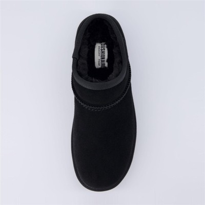 CUSHIONAIRE Women's Hilo 2 Premium Suede Slip-On House Slippers – Clog Slippers for women, Memory Foam, Faux Shearling, Wide Widths Available