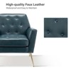 Maris Wooden Upholstered Contemporary Accent Armchair with Button-tufted for Bedroom Living Room  | ARTFUL LIVING DESIGN - 4 of 4