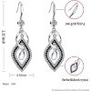 Dangle Earrings for Women, 925 Sterling Silver Handmade Wire Bohemian Boho 14K Gold Diamonds Earrings Hypoallergenic Fashion Jewelry Gifts - 3 of 4