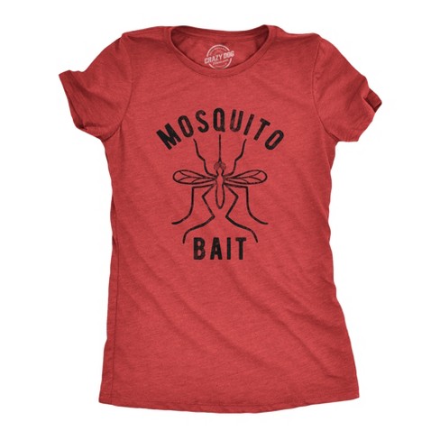 Womens Mosquito Bait Tshirt Funny Camping Campfire Outdoors Bug Bite Graphic Novelty Tee - Crazy Dog Women's T Shirt - image 1 of 4