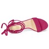 Allegra K Women's Tie-Up Strappy Chunky High Heels Sandal - 4 of 4