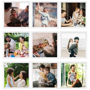 Golden State Art 12x12 Wood Picture Frame 0.84 Inch Thickness for 8x8 Photo - Pack of 9 - 1 of 4