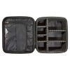 Train Case Cosmetics Organizer with Adjustable Dividers for Travel with Makeup & Toiletries, Black, Size 10.00" x 4.75" x 8.75" - 3 of 4