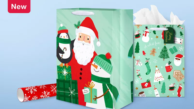 Christmas Wrapping Paper Gift Bags Target