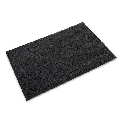 Crown Dust-Star Microfiber Wiper Mat, 36 x 120, Charcoal