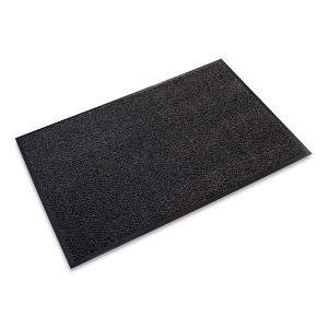 Crown Dust-Star Microfiber Wiper Mat, 36 x 120, Charcoal - 1 of 3