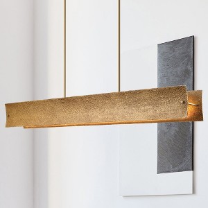 Urban Ambiance Luxury Modern Rustic Indoor Chandelier,  6-1/2''H x 6"W x 54''D,  Soft Gold Finish, UHP5032 - 1 of 4