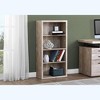 Bookshelf, Bookcase, Etagere, 5 Tier, 48"h, Office, Bedroom, Beige Laminate, Contemporary, Modern - 2 of 4