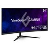 ViewSonic VX3418C-2K 34 Inch UltraWide QHD 1440p Curved Gaming Monitor with 180Hz, 1ms, 21:9, Advanced Ergonomics, FreeSync Premium, HDR10, HDMI, and - 2 of 4