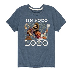 Coco Un Poco Loco Short Sleeve Graphic T-Shirt - Heather Blue - 5T - 1 of 4