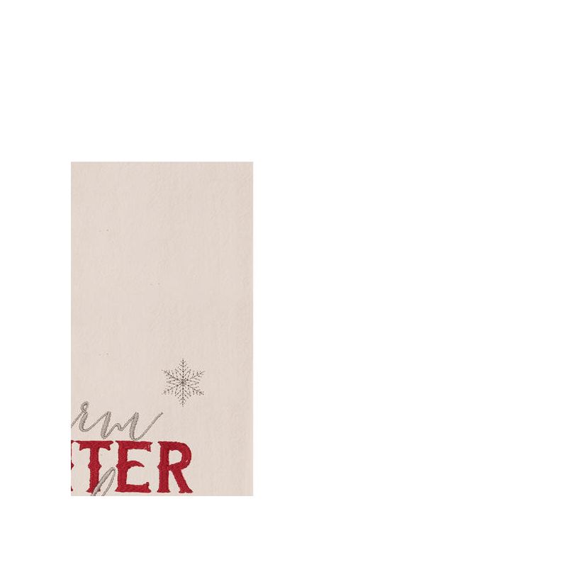 C&F Home 27" x 18" Nordic Christmas "Winter Wishes" Sentiment Featuring Deer on Beige Background Christmas Holiday Cotton Kitchen Dish Towel, 3 of 5