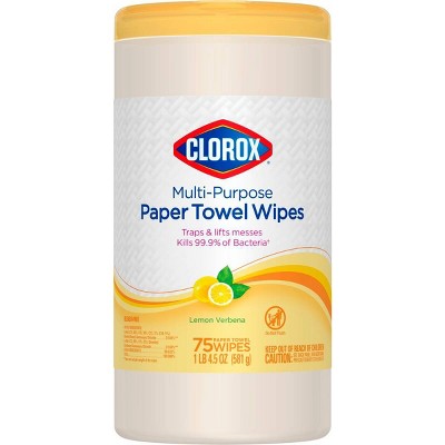 Clorox Lemon Paper Towel Wipes - 75ct_5