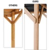 Permanent Hardtop Wood Gazebo with Double Metal Roof & Heavy-Duty Timber Frame for All-Weather Protection in Patio & Garden - 3 of 4