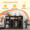Gulches PawHut Dog Crate Furniture with Adjustable Shelf - 47" End Table for Medium & Large Dogs - 4 of 4