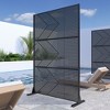 PexFix 72 in. H x 47 in. W Outdoor Metal Privacy Screen Garden Fence Arrow Pattern Wall Applique - image 2 of 4