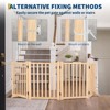 Freestanding Pet Gate Foldable Panel Dog Gate for Stair Doorways House Indoor - 4 of 4