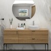 ONWITH 15.69"x13.69" White Ceramic Vessel Bathroom Sink - 3 of 4
