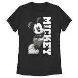 Women's Mickey & Friends Black and White Mickey Mouse T-Shirt